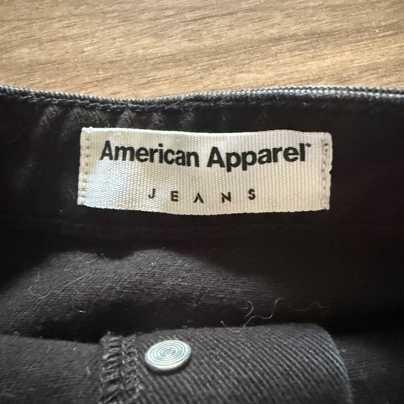 American Apparel | Size S | Vintage Black Denim Button-Down Skirt - Picture 8 of 9